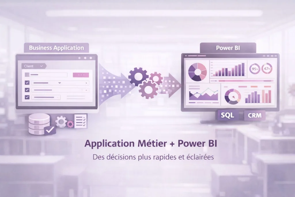 Comment l’intégration d’une application métier avec Power BI transforme les données opérationnelles en décisions fiables et actionnables